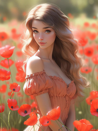 Beautiful Girl | Diamond Painting