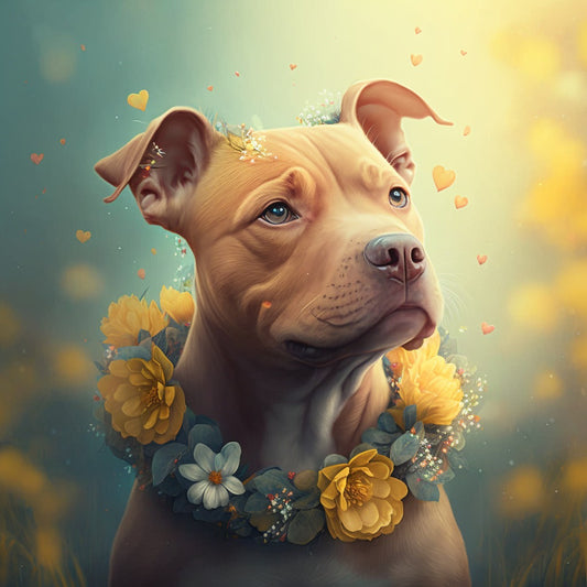 Dog Staffordshire Bull Terrier  | Diamond Painting