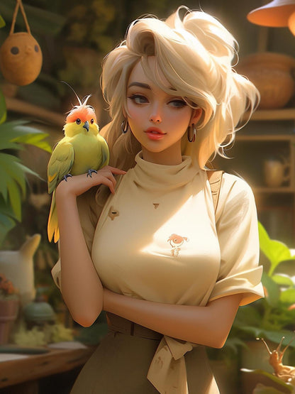 Beautiful Girl | Diamond Painting