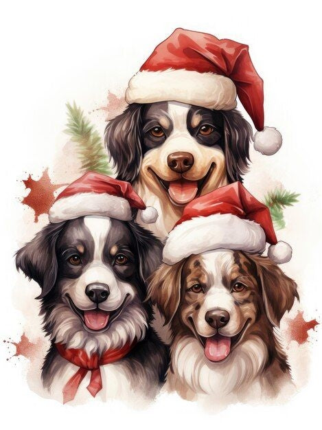 Christmas Dog | Diamond Painting