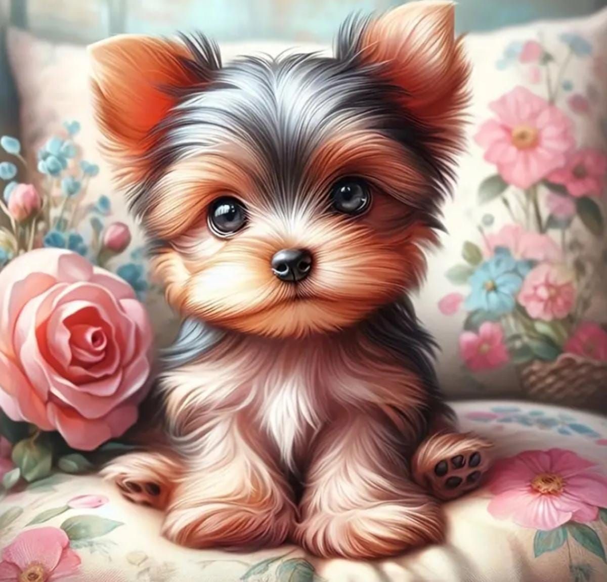 Dog Yorkie | Diamond Painting