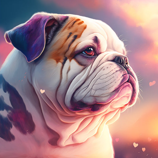 Dog English Bulldog | Diamond Painting