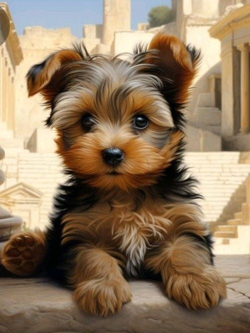 Dog Yorkie | Diamond Painting