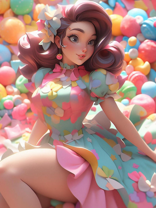 Beautiful Girl | Diamond Painting