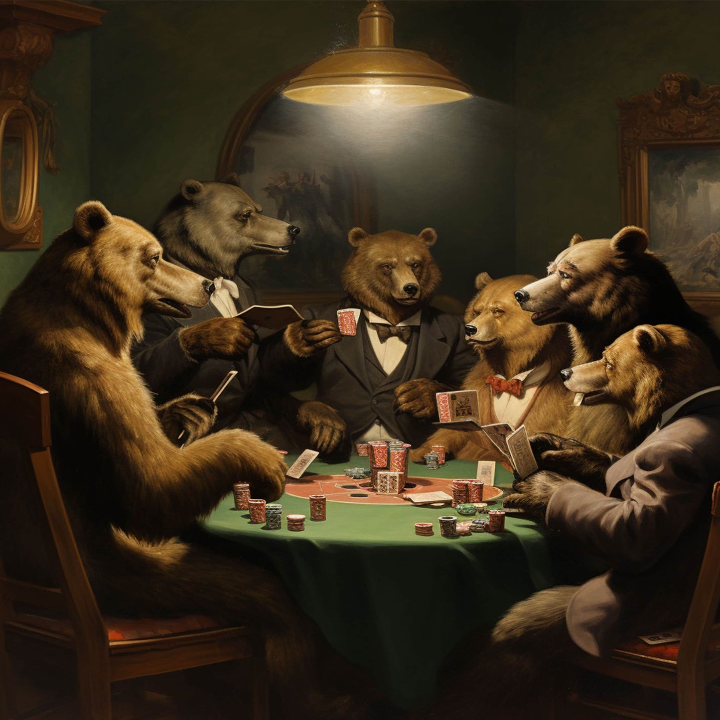 Playing Poker Dog | Diamond Painting