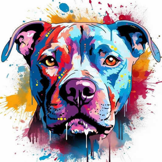 Dog Staffordshire Bull Terrier | Diamond Painting