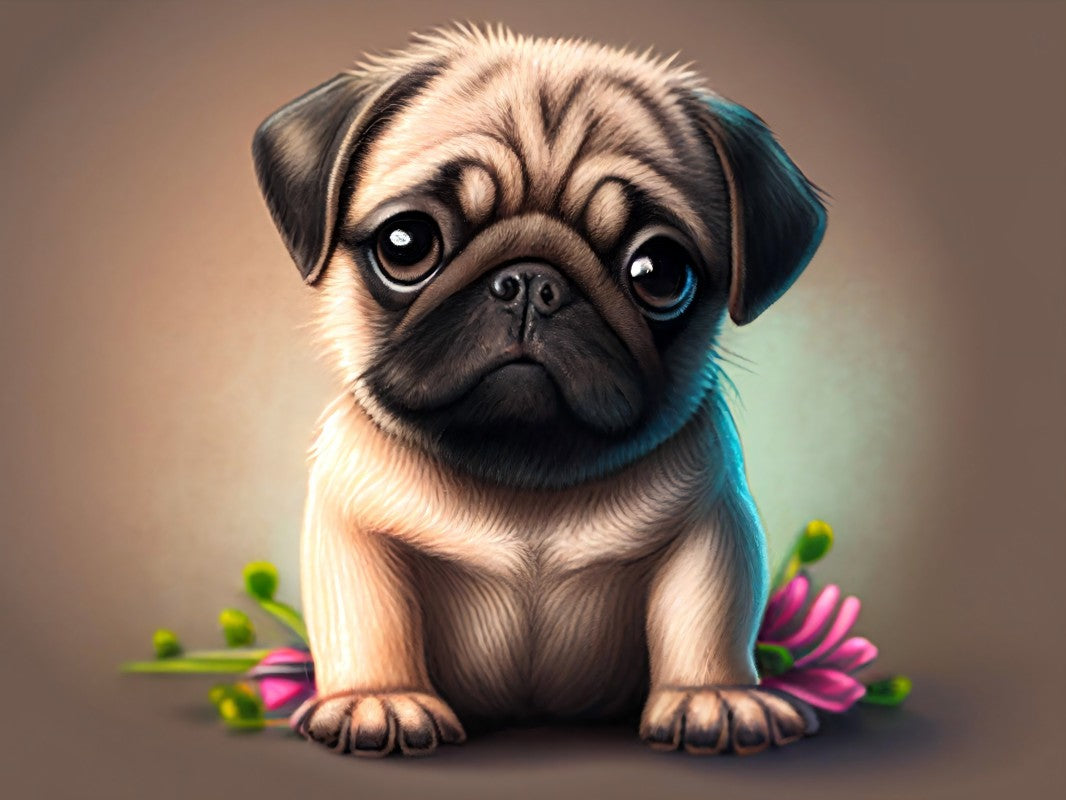 Dog Pug | Diamond Painting