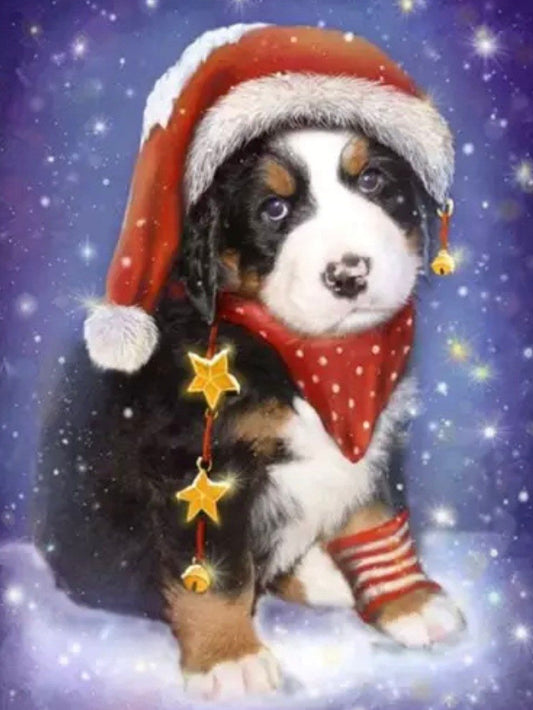 Christmas Dog | Diamond Painting