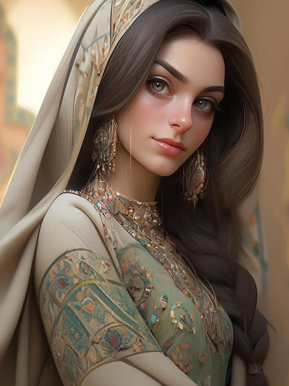 Beautiful Girl | Diamond Painting