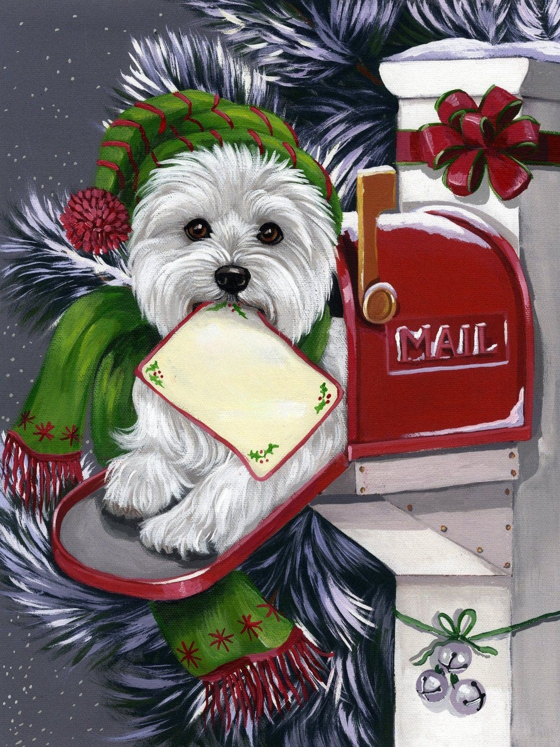 Christmas Dog | Diamond Painting