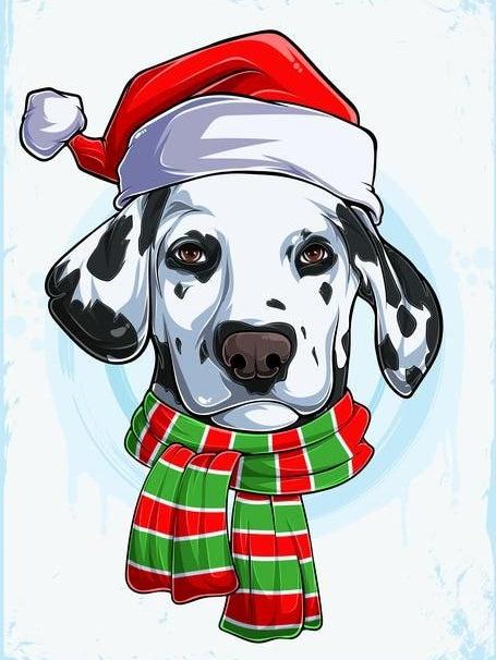 Christmas Dog | Diamond Painting