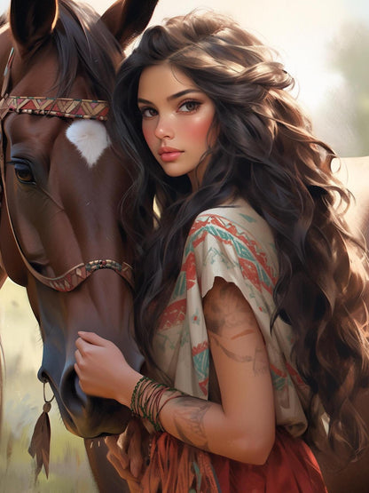 Beautiful Girl | Diamond Painting