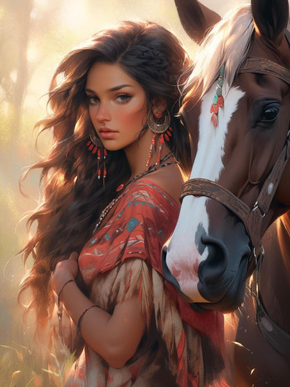 Beautiful Girl | Diamond Painting