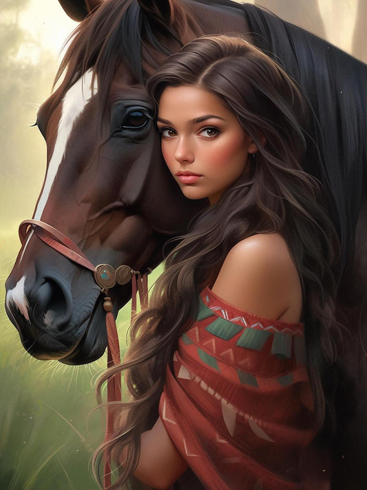 Beautiful Girl | Diamond Painting