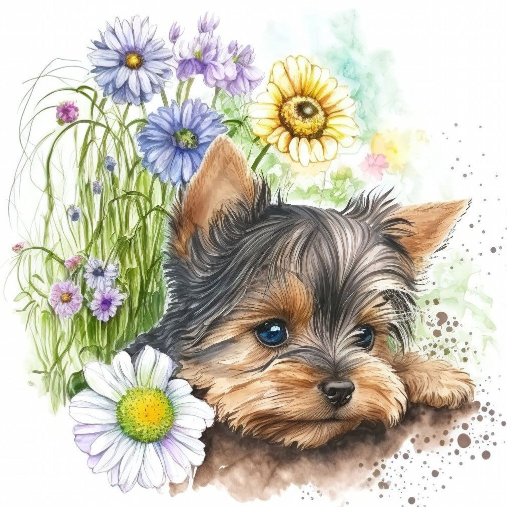 Dog Yorkie | Diamond Painting