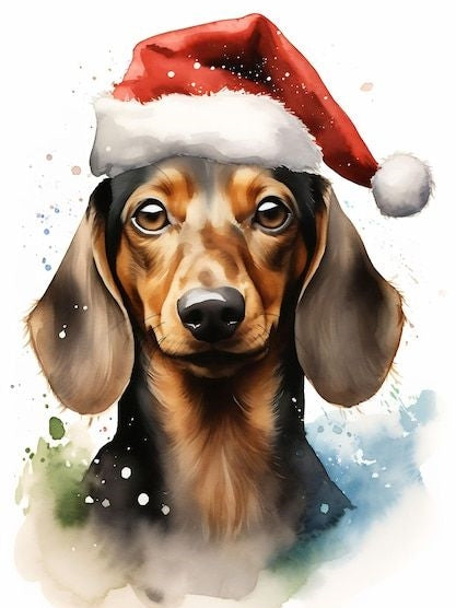 Christmas Dog | Diamond Painting