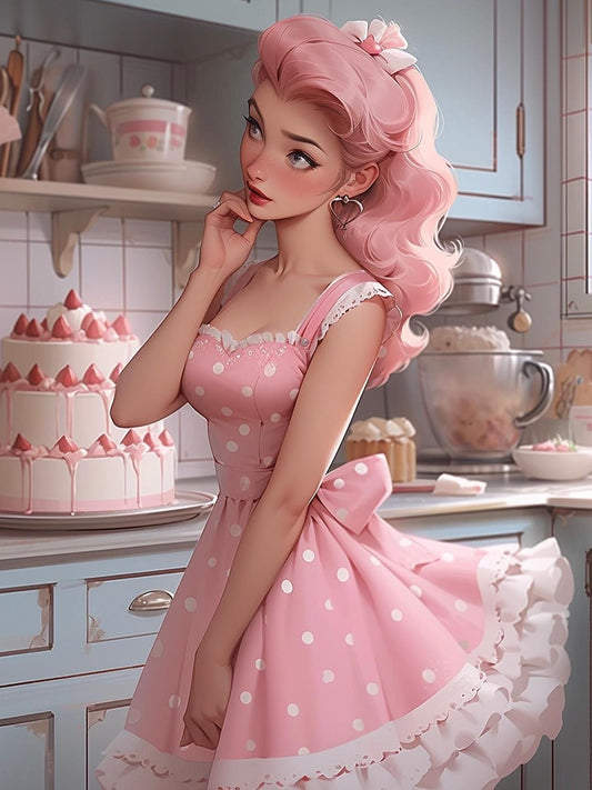 Beautiful Girl | Diamond Painting
