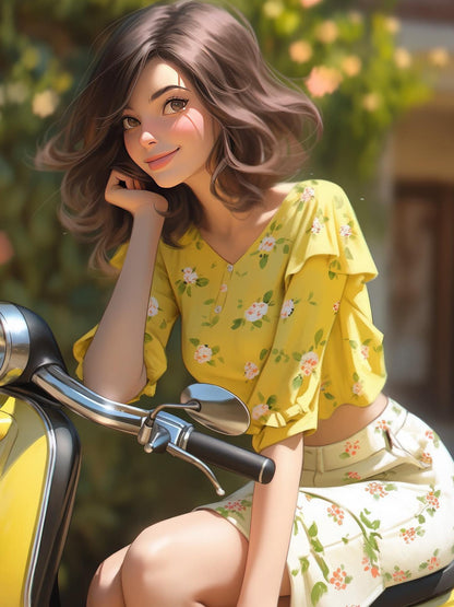 Beautiful Girl | Diamond Painting