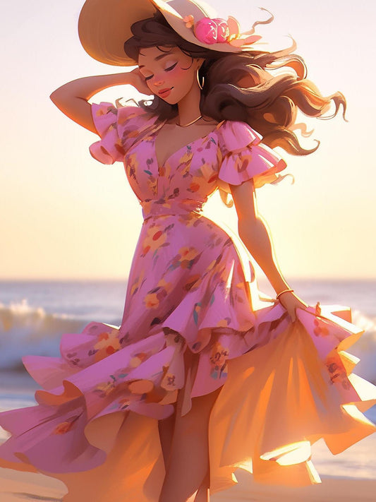 Beautiful Girl | Diamond Painting
