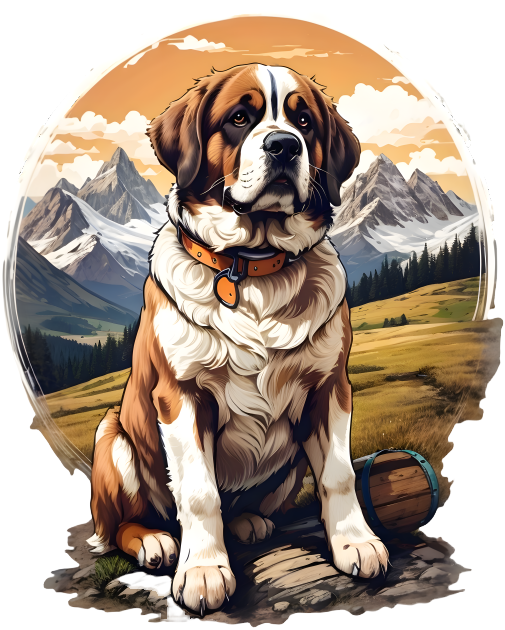 Saint Bernard Dog | Diamond Painting