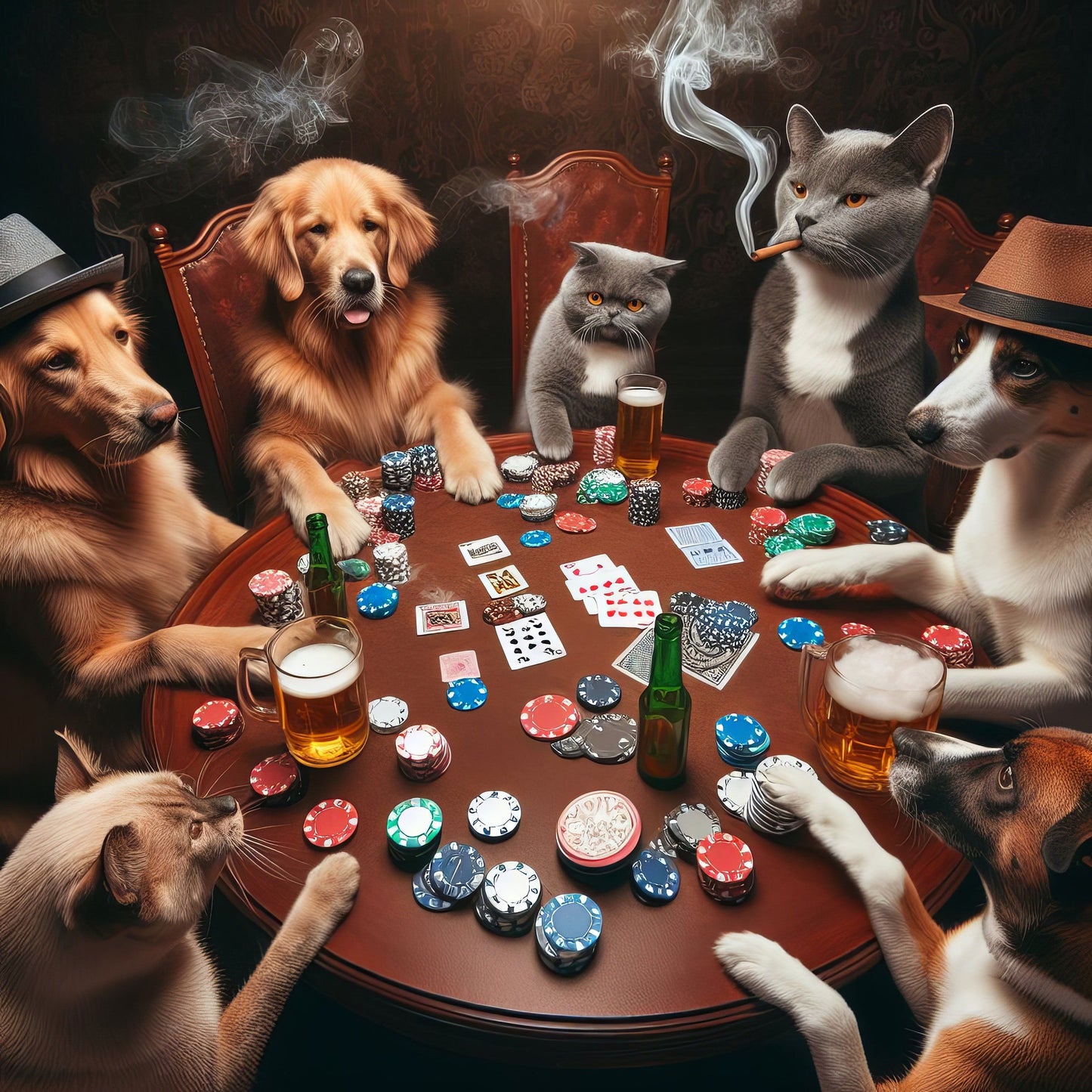 Playing Poker Dog | Diamond Painting