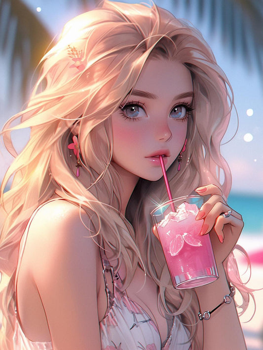 Beautiful Girl | Diamond Painting