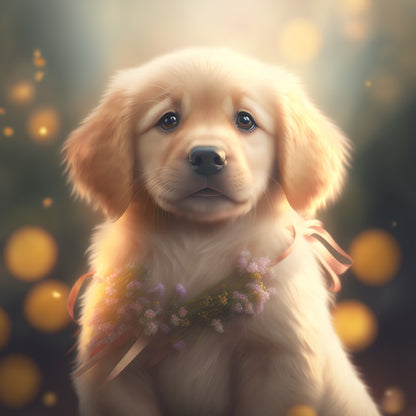 Dog Golden Retriever | Diamond Painting