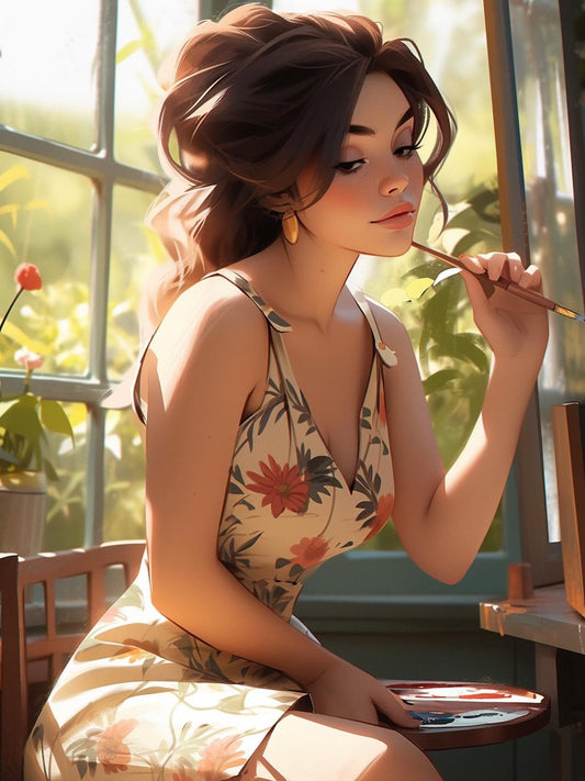 Beautiful Girl | Diamond Painting