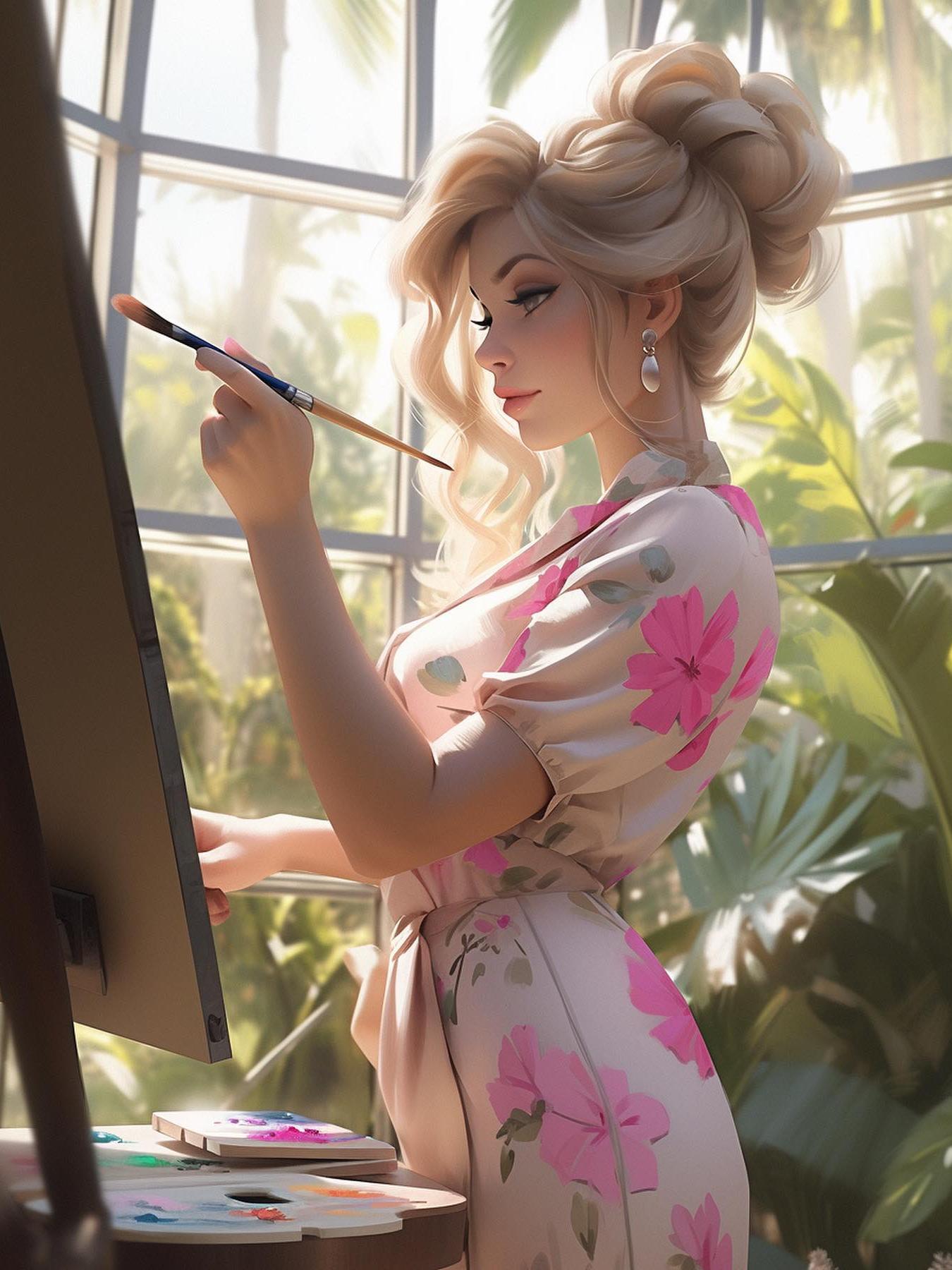 Beautiful Girl | Diamond Painting