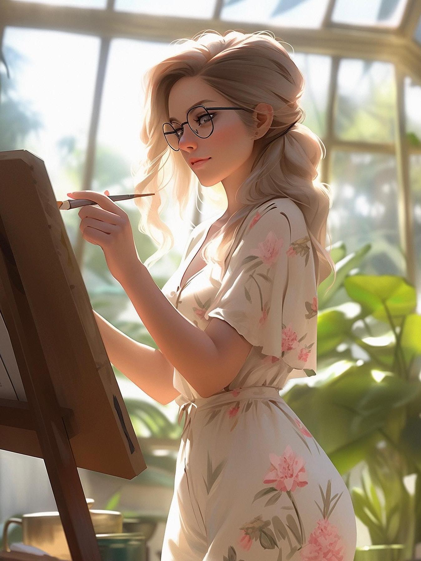 Beautiful Girl | Diamond Painting