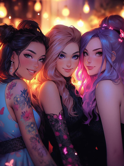 Beautiful Girl | Diamond Painting