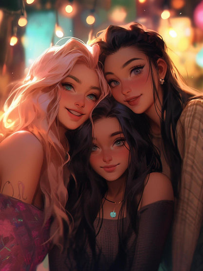 Beautiful Girl | Diamond Painting