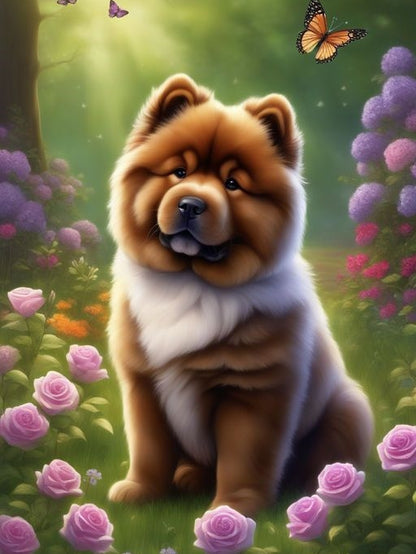 Dog Chow Chow | Diamond Painting