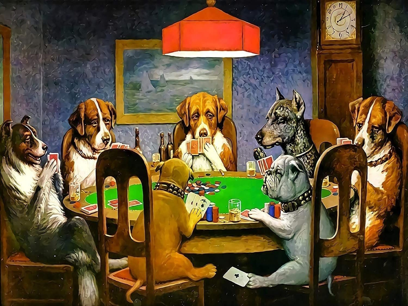 Playing Poker Dog | Diamond Painting