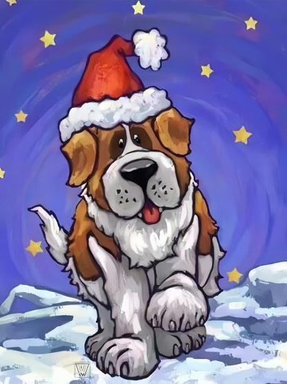 Saint Bernard Dog | Diamond Painting