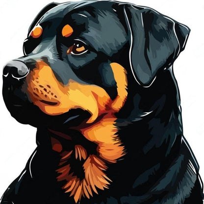 Rottweiler Dog | Diamond Painting