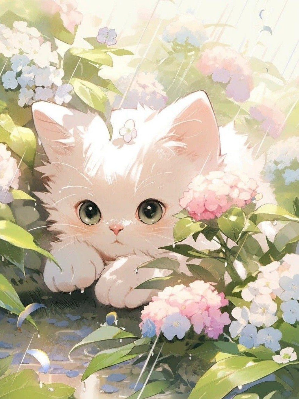 White Cat | Diamond Painting