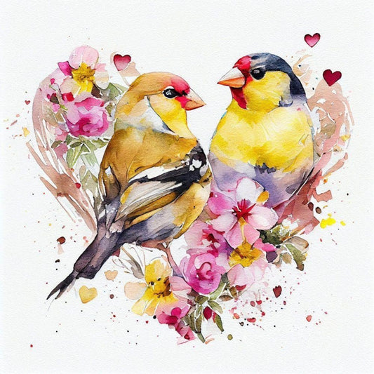 Birds and Flowers | Diamond Painting