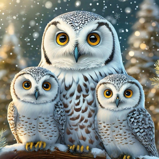 Snowy owl (White Owl) | Diamond Painting