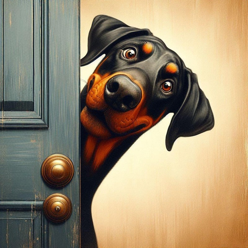 Dog Doberman | Diamond Painting