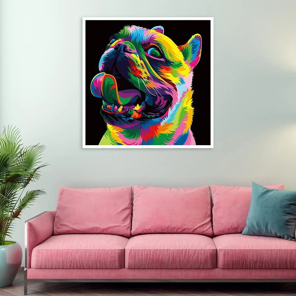 Colorful Dog French Bulldog | Diamond Painting