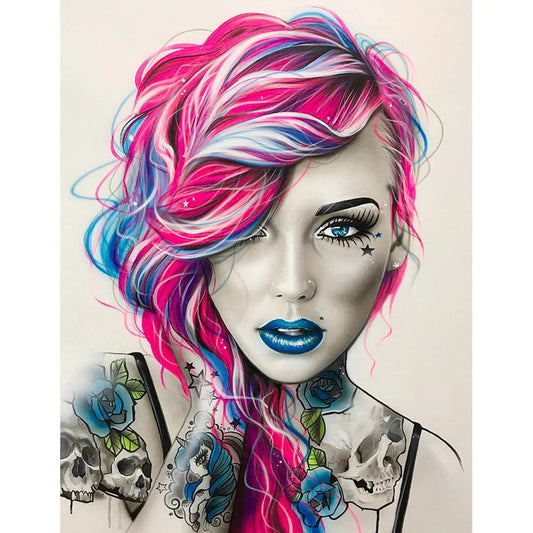 Beautiful Girl | Cross Stitch Embroidery