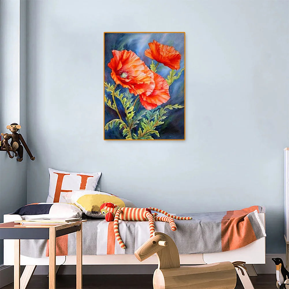 Red Flower | Diamond Painting