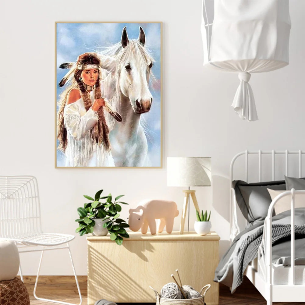 White Horse | Diamond Painting