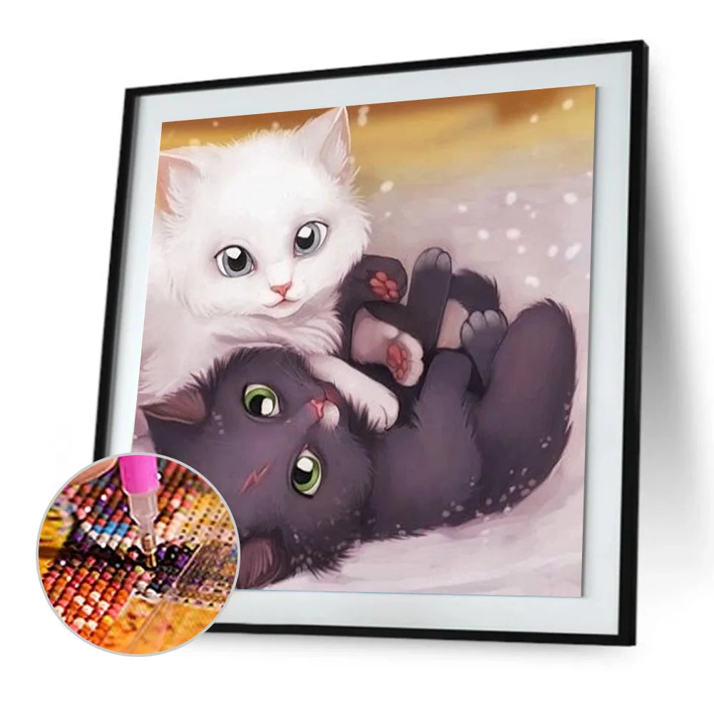 Black and White cat | Diamond Painting