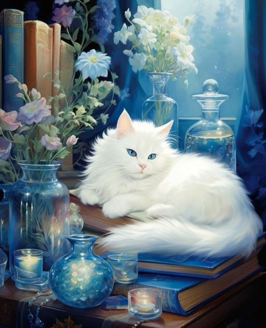 White Cat | Diamond Painting