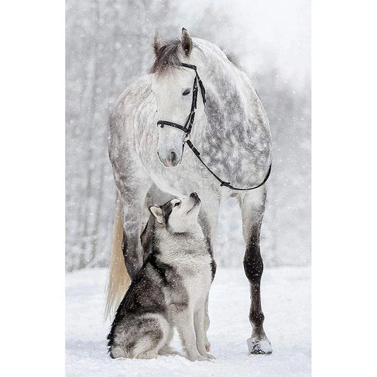 Wolf and Horse | Diamond Painting