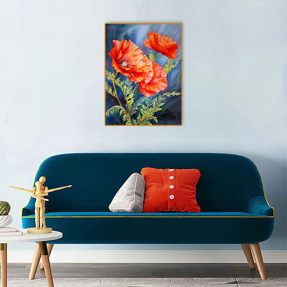 Red Flower | Diamond Painting