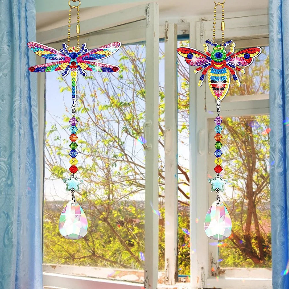 2pcs/set Diy Diamond Painting Wind Chime