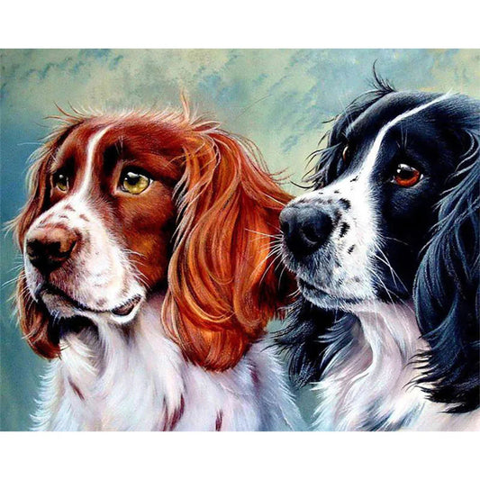 Two Dogs | Cross Stitch Embroidery
